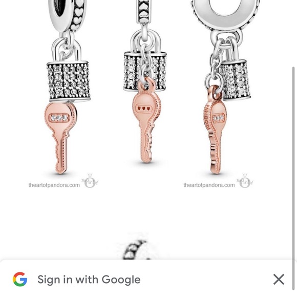 Pandora pad lock and key - Picture 2 of 5